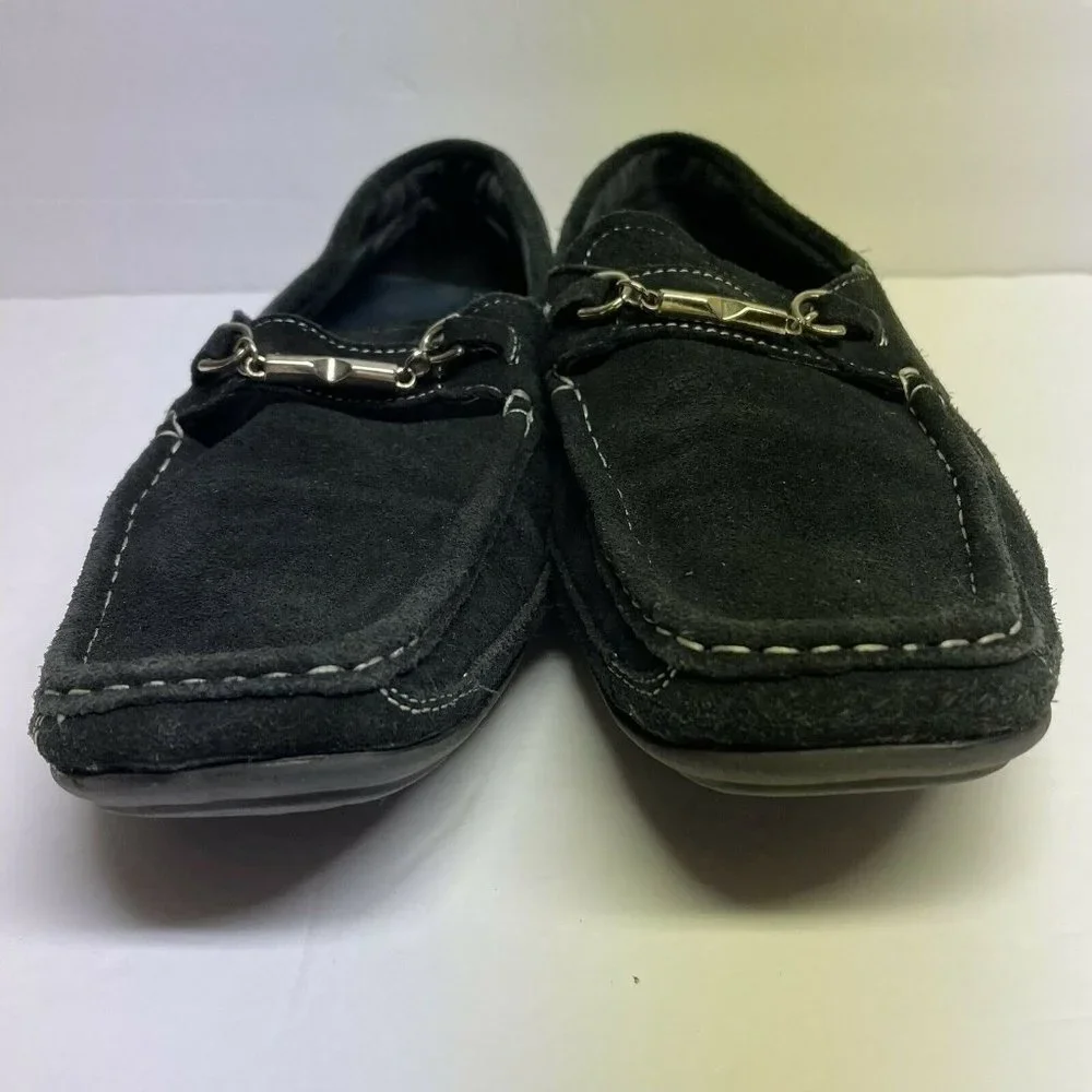 LA Milano Black Leather Loafer step in Men's Boat Shoes Leather Italy Collection